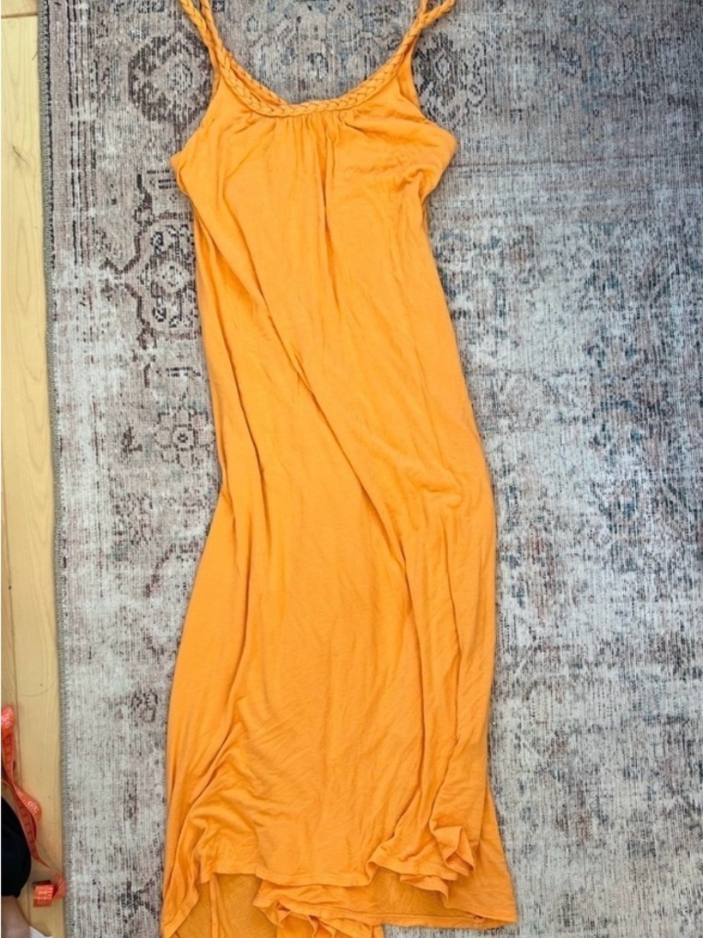 Tyche Vibrant Orange Maxi Dress